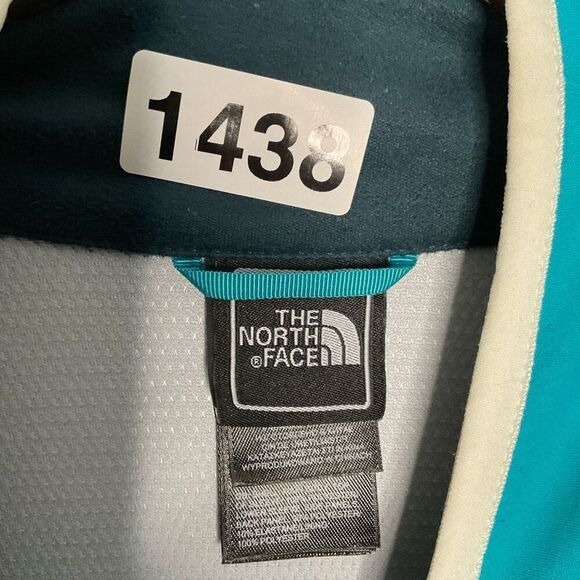 The North Face‎ Women's Large Windstopper Blue TwoTone Softshell Full Zip Jacket - Picture 3 of 11